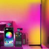 Metal RGB Corner Floor Lamps for Living Room and Bedroom, Color Changing LED Lights, APP and Remote Control LED Lamp (4.3) 4.3 stars out of 62 reviews 62 reviews