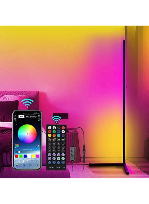 Metal RGB Corner Floor Lamps for Living Room and Bedroom, Color Changing LED Lights, APP and Remote Control LED Lamp (4.3) 4.3 stars out of 62 reviews 62 reviews