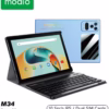 M34 10.1 Inch High Definition Display 8GB RAM 512GB ROM Android Tablet With Keyboard Blue