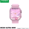 Modio MC 89 Ultra Mini Exclusive Design Two Ladies Watch with Fancy Ornaments Combo Pink
