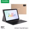 M27 Smart Android Tablet 10.1-Inch Display Dual SIM Gold 8GB RAM 512GB 5G Wi-Fi - Zoom Supported With Wireless Headset and Keyboard